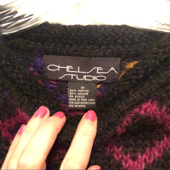 Vintage Chelsea Studio Geo Print Sweater - Picture 4 of 5